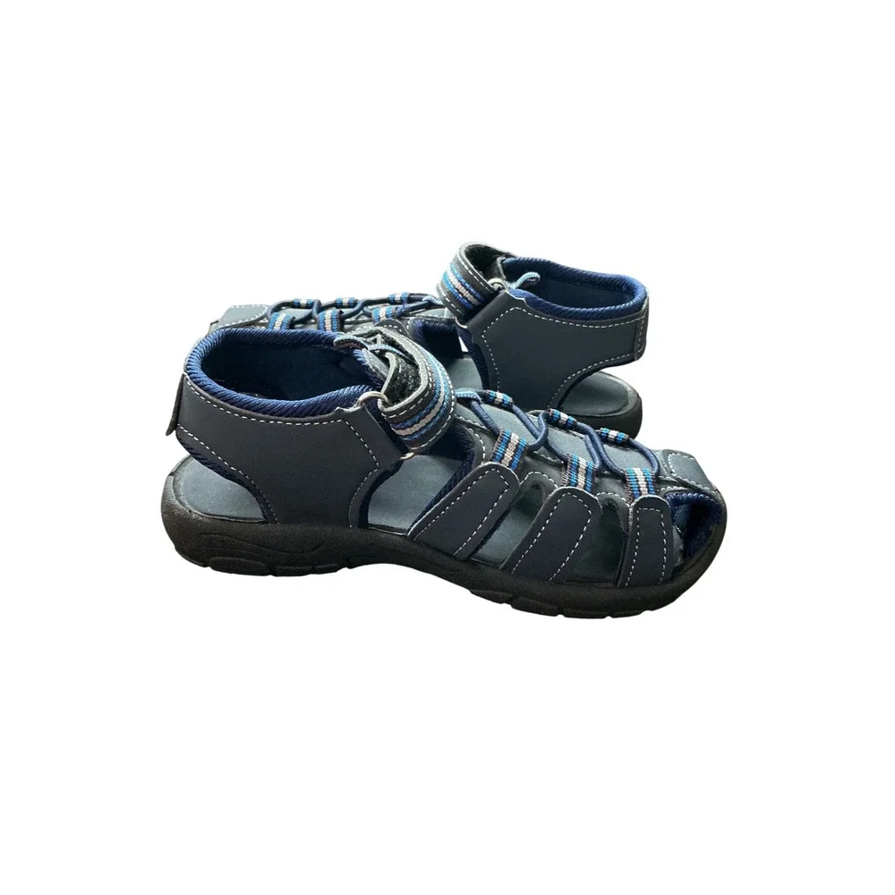 Rugged Bear Boys Navy Blue Closed Toe Fisherman Sandals Size 11 RB81480‎